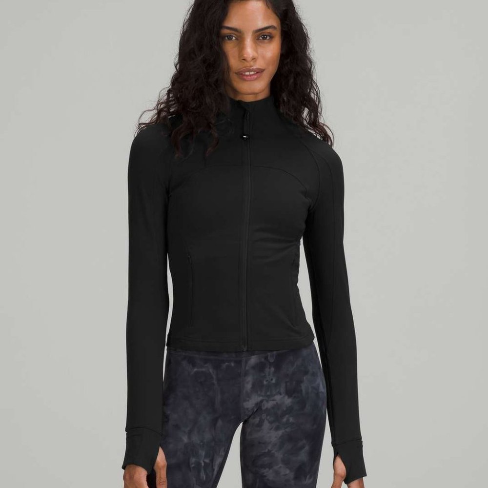 Lululemon Define Jacket Cropped Nulu Fabric Black Size 8